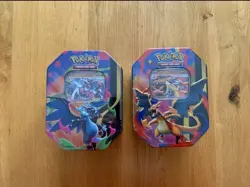 Pokemon TCG Mega Charizard X And Y ex Tins Sealed Cards - Image 1