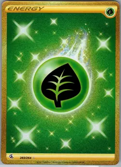 Grass Energy (Secret) 283/264 SWSH08: Fusion Strike - Pokemon Card - NM - Image 1