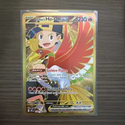 Pokemon TCG Ethan's Ho-Oh EX Hyper Rare Holo Card 239/182 Sv10: Destined Rivals - Image 1