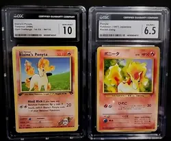 Pokemon TCG Blaine's Ponyta Gym Challenge 64/132 1st Edition with Bonus Card - Image 1