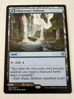 MTG Clearwater Pathway Zendikar Rising, Regular Rare Card 260/280 - Image 1
