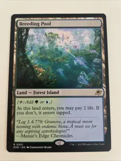 Breeding Pool Edge of Eternities Regular Rare Card #251 MTG NM - Shock Land - Image 1