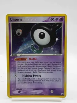 Pokemon Card - Unown (J) Unseen Forces J/28 Holo Rare - Image 1