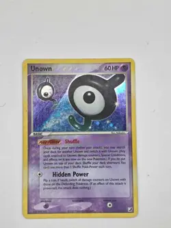 Pokemon Card - Unown (J) Unseen Forces J/28 Holo Rare - Image 3