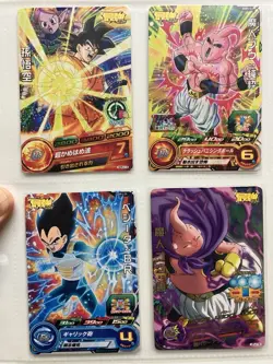 Super Dragon Ball Heroes Goku Vegeta vs Buu Frieza Cell 8 Holo Promo Cards Lot - Image 2