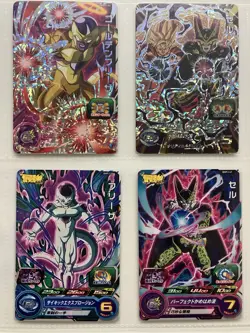 Super Dragon Ball Heroes Goku Vegeta vs Buu Frieza Cell 8 Holo Promo Cards Lot - Image 3