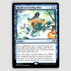 March of Swirling Mist - NEO #61 Rare - NM / Mint Kamigawa: Neon Dynasty Single - Image 1