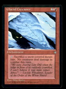 Glacial Crevasses LP Light Play Ice Age MTG [6071] - Image 1