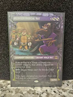 TMNT MTG - Splinter, Radical Rat Rare Showcase Foil (Near Mint) - Image 1