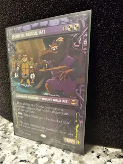 TMNT MTG - Splinter, Radical Rat Rare Showcase Foil (Near Mint) - Image 3