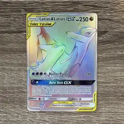 Pokemon TCG Latias & Latios GX TAG TEAM 190/181 Secret Rare Holo Full Art EN - Image 1