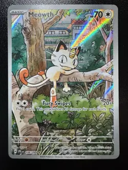 Pokemon TCG: Meowth 106/094 Illustration Rare -Phantasmal Flames - Image 1