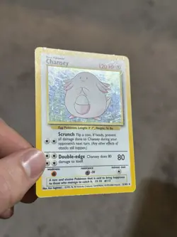 Pokemon Chansey 3/102 Holo 1999-2000 UK 4th Print Base Set - Image 3
