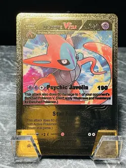 Deoxys Vstar Gold Display Card Pokemon TCG - Image 1