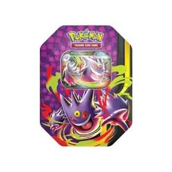 Pokemon TCG Mega Moonlit Tin Mega Gengar ex Sealed Preorder - Image 1