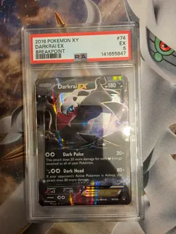 Pokemon Darkrai EX Holo Ultra Rare #74 XY Breakpoint PSA 5 - Image 1