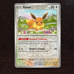 Eevee 143/191 Pokemon Surging Sparks Scarlet & Violet Reverse Holo Common NM - Image 1