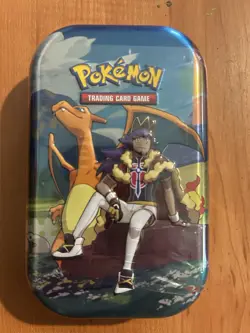 Pokemon TCG Crown Zenith Leon & Charizard Mini Tin 2 Booster Packs English NIB - Image 1