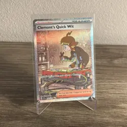Clemonts Quick Wit 243/191 - Pokemon TCG Surging Sparks Special Illustration NM - Image 1