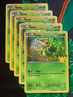 Pokemon Snivy Holo Mcdonalds Promo 2021 - 5/25 - Image 3