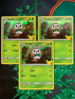 Pokemon Rowlet Holo Mcdonalds Promo 2021 - 7/25 - Image 3