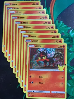 Pokemon Litten Holo Mcdonalds Promo 2021 - 15/25 - Image 3