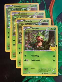 Pokemon Chespin Holo Mcdonalds Promo 2021 - 6/25 - Image 3
