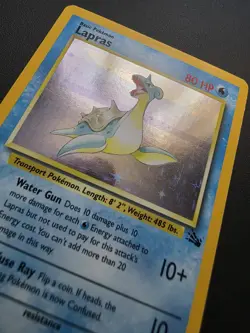 Pokemon TCG Lapras Fossil Set Holo Unlimited Rare Card 10/62 - Image 4