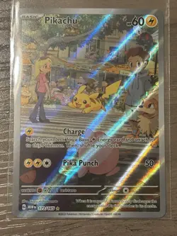 Pikachu 173/165 Illustration Rare Scarlet & Violet 151 Pokemon Card Mint - Image 1