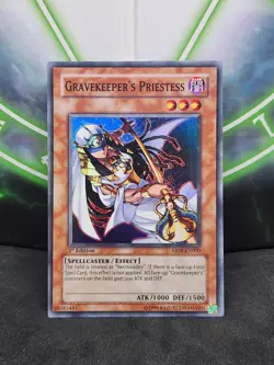 Yugioh Gravekeeper's Priestess ABPF-EN000 Super Rare 1st Edition NM - Image 1