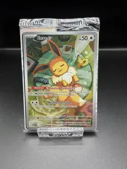 SEALED Pokemon Prismatic Evolutions Eevee Promo Card SVP 173 & 4 Deck Dividers - Image 1