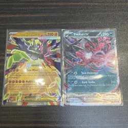Pokemon TCG Bundle of 2 Perfect Order Mega Zygarde & Yveltal Ex Double Rare Card - Image 1