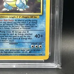 Blastoise 2/102 Holo Base Set Pokemon TCG ACE 8 - Image 4