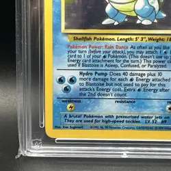 Blastoise 2/102 Holo Base Set Pokemon TCG ACE 8 - Image 5