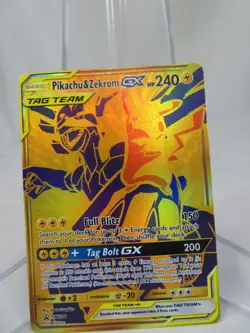 Pokemon Card - Pikachu & Zekrom GX SM248 - Promo - Sun & Moon - LP - Image 1