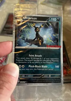 Umbreon GameStop Exclusive Reverse Holo Card 130/197 Sealed Mint - Image 1