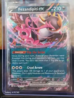 Fezandipiti EX 142/217 Ascended Heroes English Pokemon Card x2 - Image 4