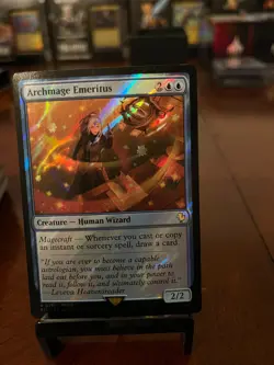 Magic the Gathering Archmage Emeritus SURGE FOIL Final Fantasy Commander - Mint - Image 1