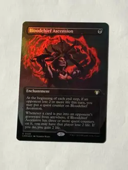 Bloodchief Ascension FOIL BORDERLESS CMM 636 (MTG Commander Masters 2023) - Image 1