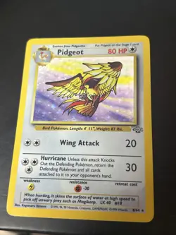 Pokemon TCG Pidgeot 8/64 Jungle Holo - Image 1