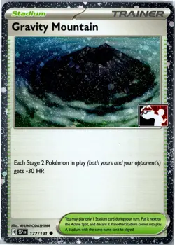 Pokemon Card - Gravity Mountain Prize Pack Series Cards 177/191 Uncommon Holo NM - Image 1
