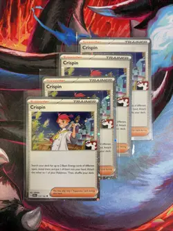 Play! Pokemon Prize Pack Series 7 Stellar Crown Cosmo Holo 133/142 Crispin x4 - Image 1