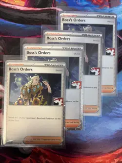 Play! Pokemon Prize Pack Boss's Orders Holo x4 - Image 1
