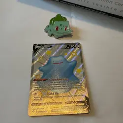 Pokemon TCG Ditto V Shining Fates SV118/SV122 Holo Shiny Holo Rare Near Mint - Image 1
