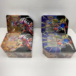 Pokemon TCG - Slashing Legends Tin - Zacian ex & Koraidon ex - Lot of 4 - Sealed - Image 1