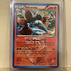 Pokemon TCG - Volcarona Plasma Blast 13/101 Cracked Ice Holo Rare - Team Plasma - Image 1