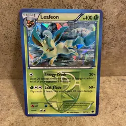 Leafeon (Cracked Ice Holo) - B&W Plasma Freeze 11/116 Rare Pokemon 2013 - LP/NM - Image 2