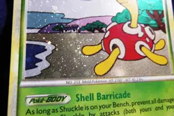 2010 Pokemon TCG Shuckle HeartGold SoulSilver Holo Rare Card 11/123 Swirl - NM- - Image 2