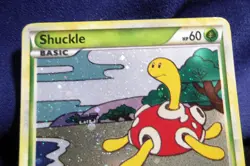 2010 Pokemon TCG Shuckle HeartGold SoulSilver Holo Rare Card 11/123 Swirl - NM- - Image 3