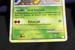 2010 Pokemon TCG Shuckle HeartGold SoulSilver Holo Rare Card 11/123 Swirl - NM- - Image 4